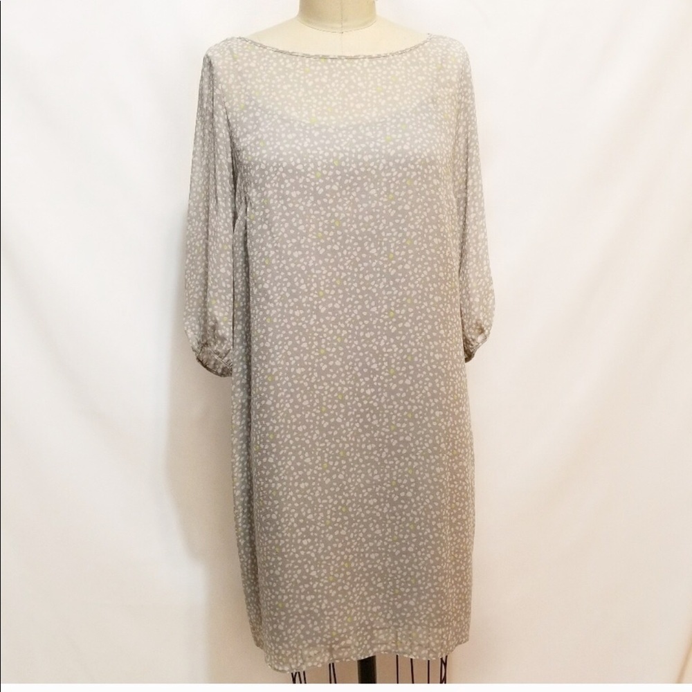 Club Monaco Gray and White Mini Dress